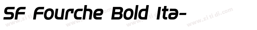SF Fourche Bold Ita字体转换